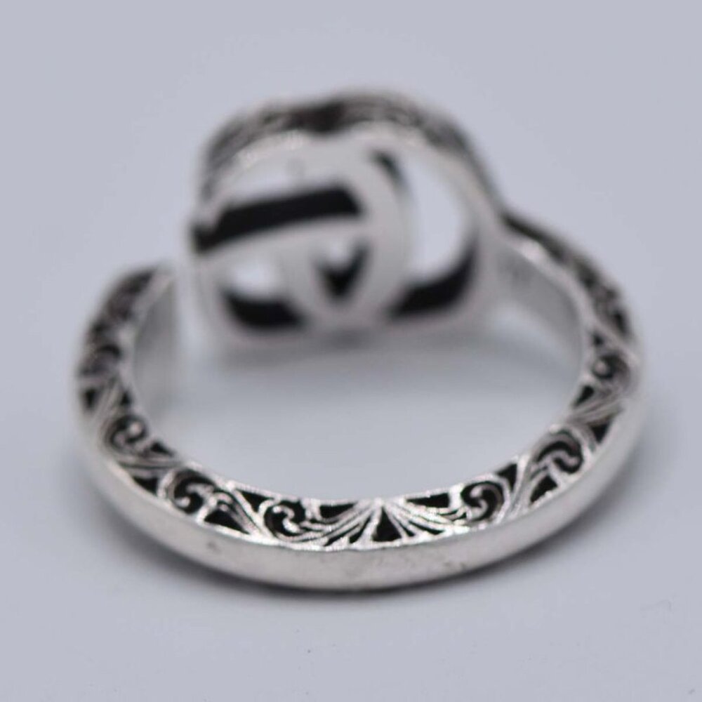 Gucci Ring Double G Key Ring Size 15 Approx 5.7 g Silver SV 925 Accessories - Picture 3 of 8